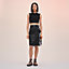 "Cliquetis Tattoo Aquarelle" mixed materials leather skirt, View: Worn, worn, view 1 of 5