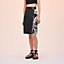 "Cliquetis Tattoo Aquarelle" mixed materials leather skirt, View: Worn, worn, view 2 of 5