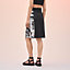 "Cliquetis Tattoo Aquarelle" mixed materials leather skirt, View: Worn, worn, view 3 of 5