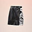 "Cliquetis Tattoo Aquarelle" mixed materials leather skirt, View: Worn, worn, view 5 of 5