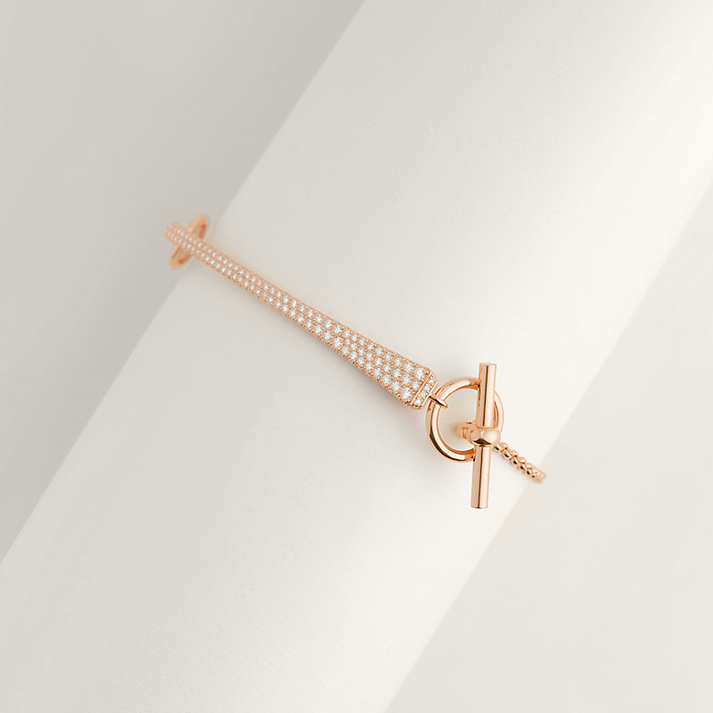 HERMES】輝く×ピンクゴールド ☆ Clou de forge ブレスレット clou-de 