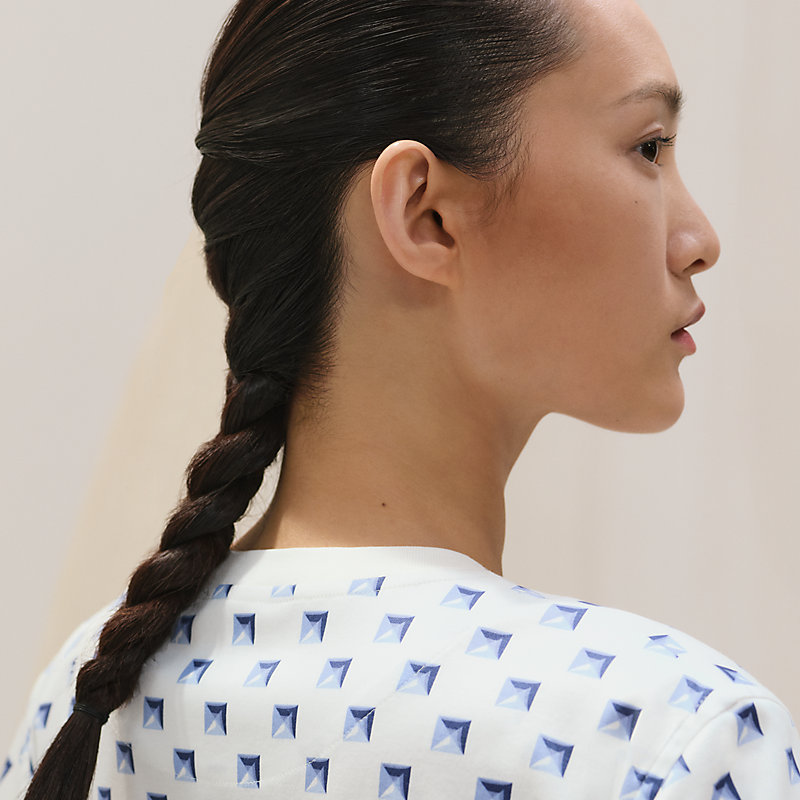 【 HERMES 】 Clou Medor Interlock マイクロTシャツ clou-medor-interlock-straight-
