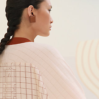 【HERMES】Coaching Deja Vuプリント Twillaine半袖セーター Coaching Deja Vu