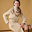 Coaching double face triangle scarf, View: Worn, worn, view 1 of 4