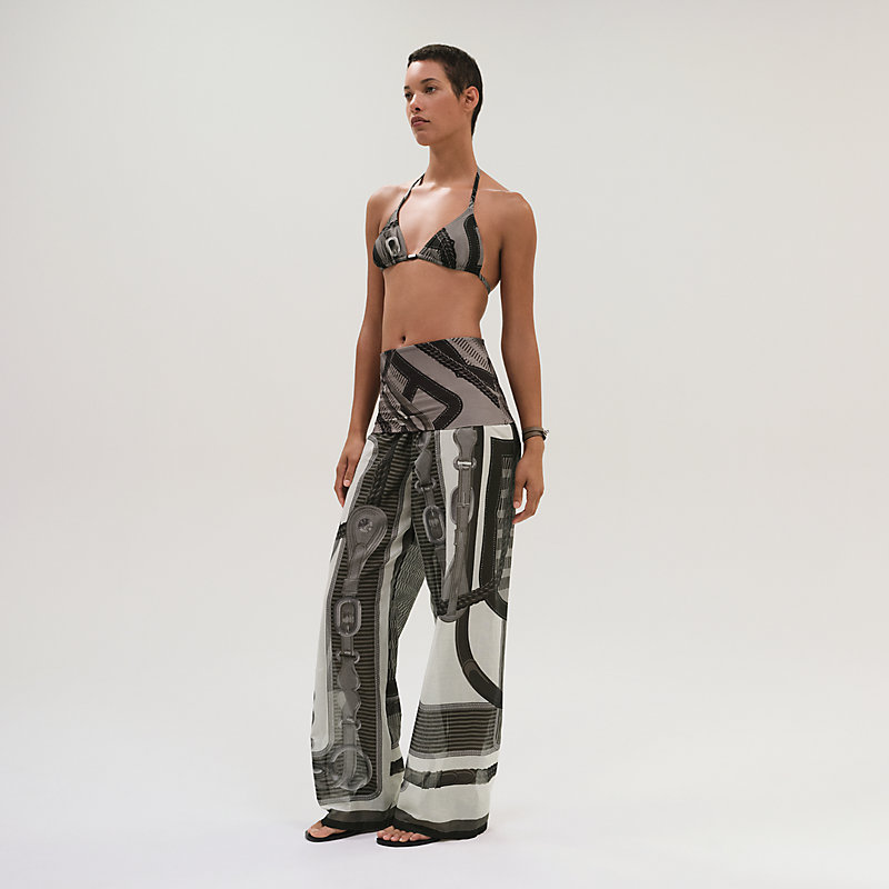 "Coaching Remix" beach bustier jumpsuit