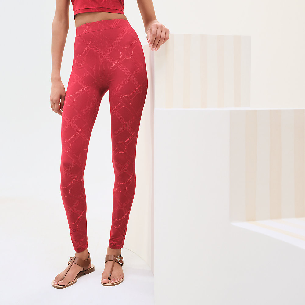 洗練シルエット HERMES Legging Coaching Remix レギンス Coaching Remix leggings | Hermès USA