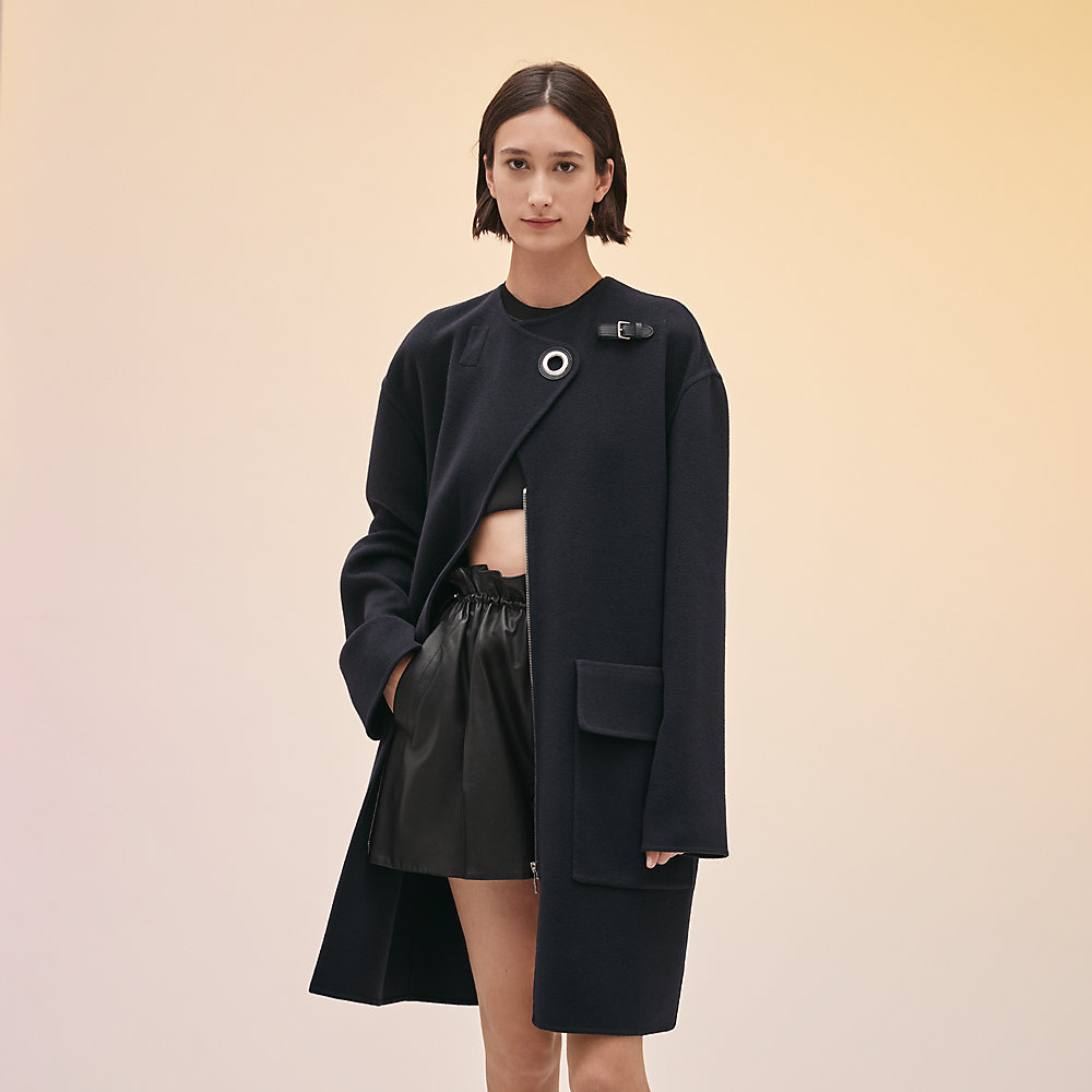 hermes wool coat