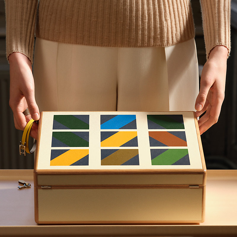 Coffret Amalthée en Biais pour 4 montres et bijoux, grand modèle