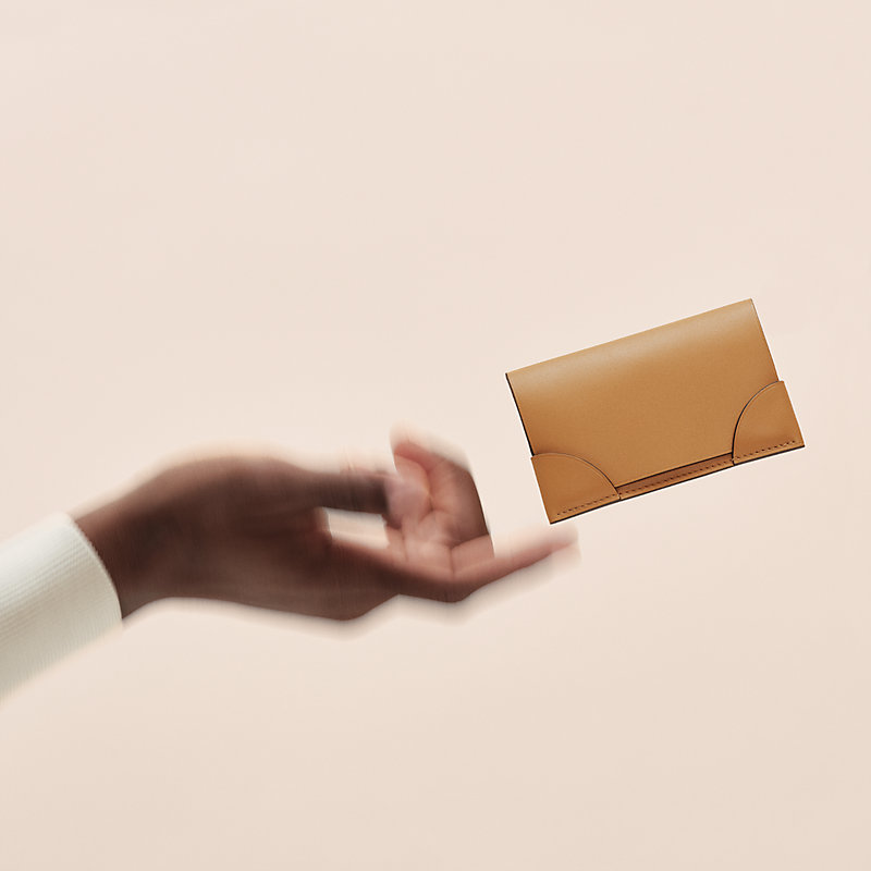 Coins de Malle card holder - Orange | Hermès Macau SAR