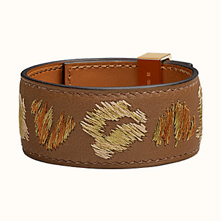 Collier de Chien 24 Broderie Leopard bracelet | Hermès USA
