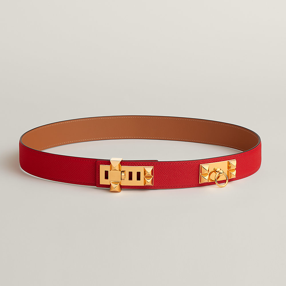 Collier de Chien 32 belt - Red | Hermès USA