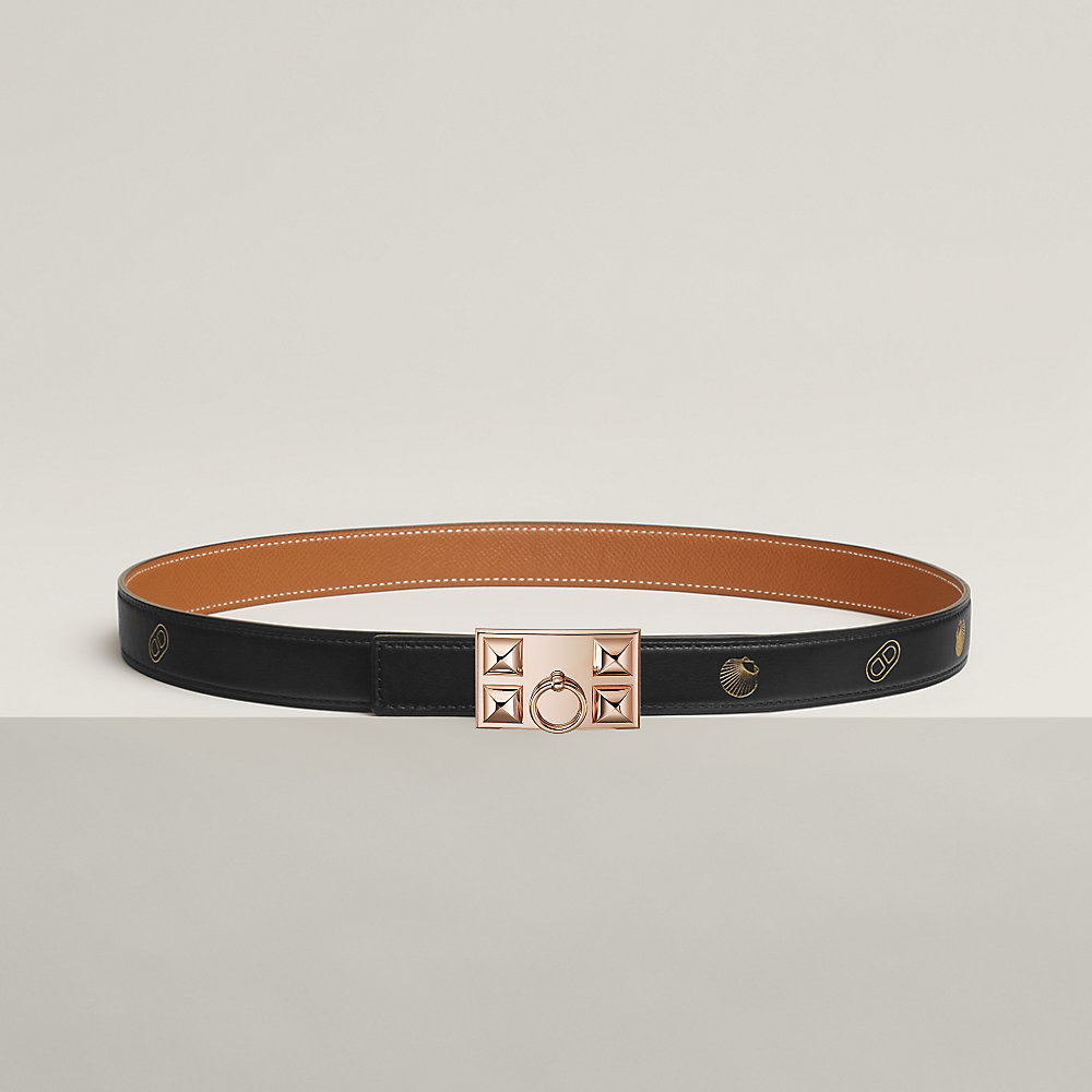 HERMES Collier de Chienベルトバックル&リバーシブル24 mm Collier de Chien belt buckle & Hermès sur Mer reversible