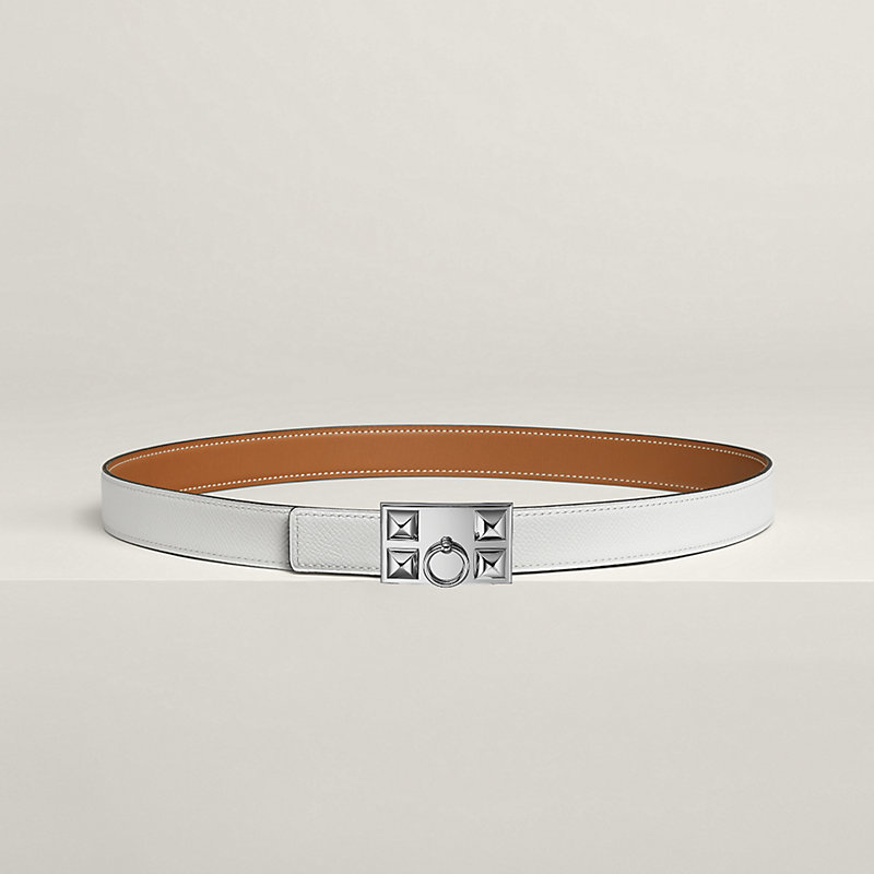 Collier de Chien belt buckle & Reversible leather strap 24 mm