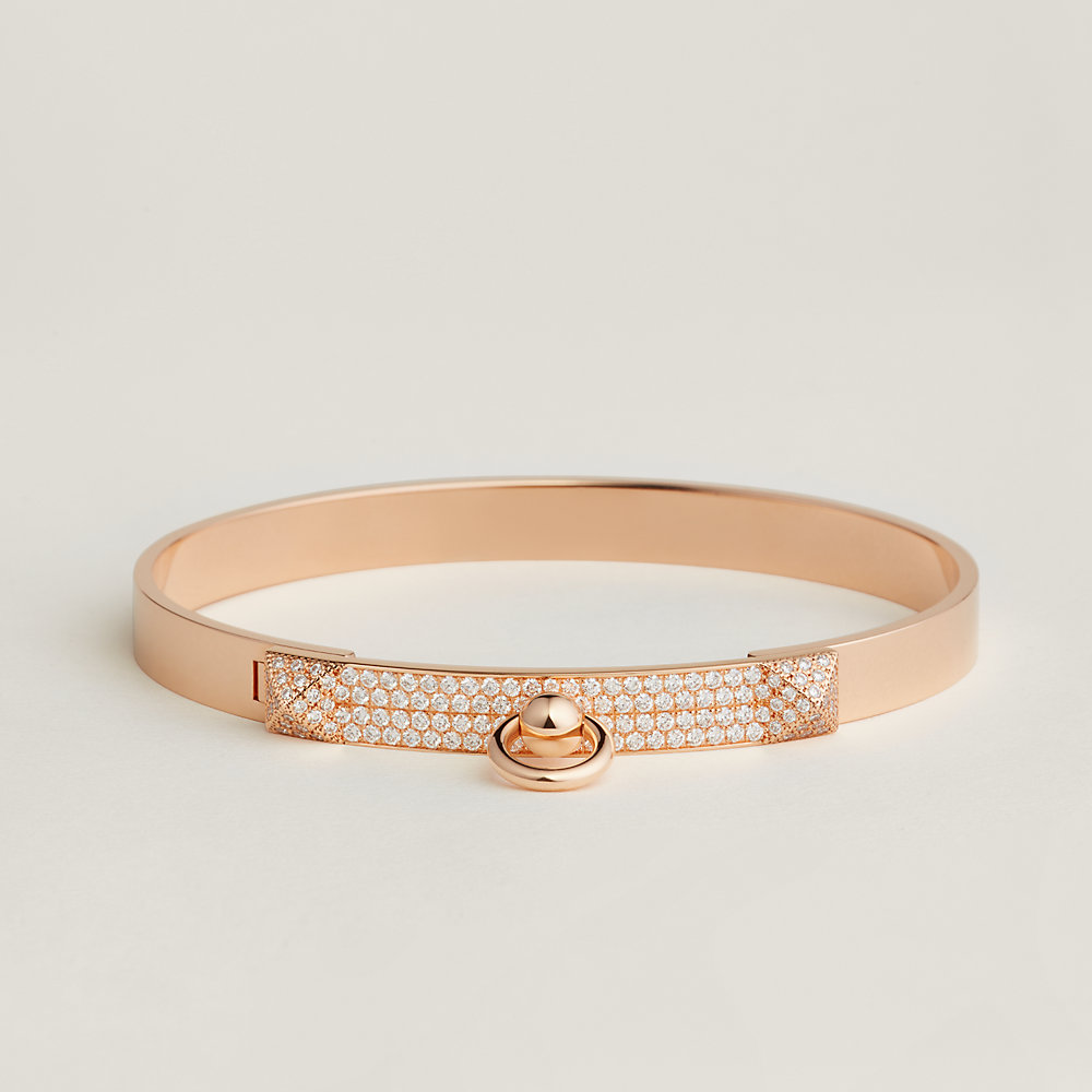 Hermès Kelly Chaine Bracelet 4 Diamond Gold Tone – Coco Approved Studio