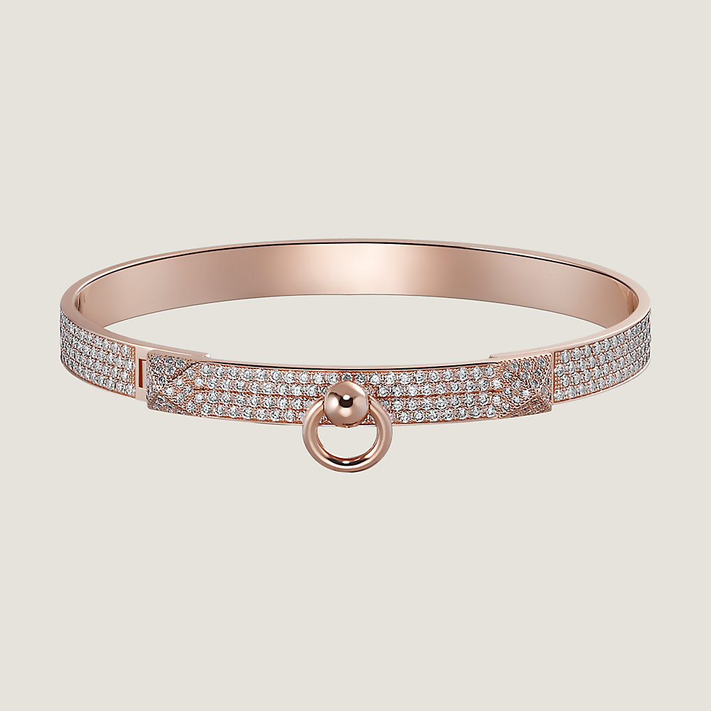 Hermes Farandole White Gold Diamond Bangle Bracelet – Opulent Jewelers