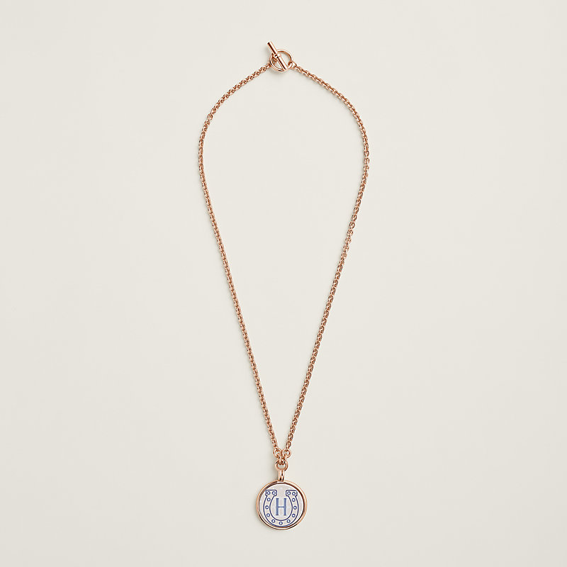 Collier Médaille Horses Inn Bandana, petit modèle | Hermès
