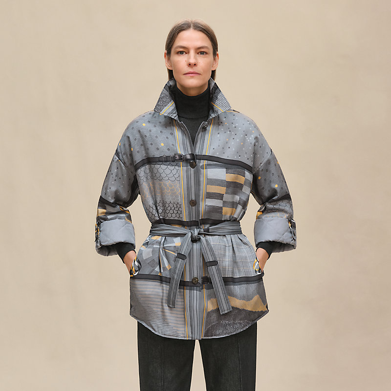 【24AW新作】HERMES Quilted overshirt キルティング ジャケット quilted-coat--5H0158DQ5H-worn-
