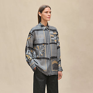 【これ一枚でキマる♪】HERMES Tシャツ Clou de Selle パッチ 着回し力抜群 人気 HERMES Clou de Selle パッチ付きTシャツ 3色