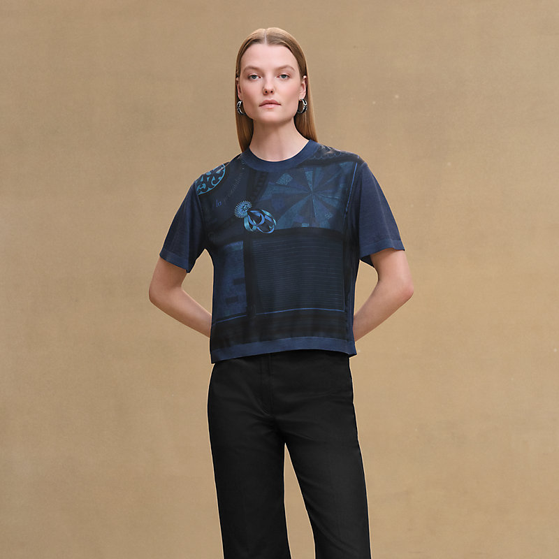 ラグジュアリーな【HERMES】Coloriages de Jour Tシャツセーター Coloriages de Jour