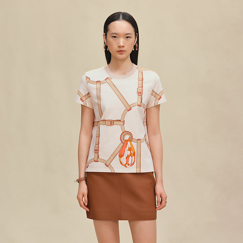 HERMES グラフィックライン Tシャツ 24新作♪HERMES☆グラフィックラインTシャツ