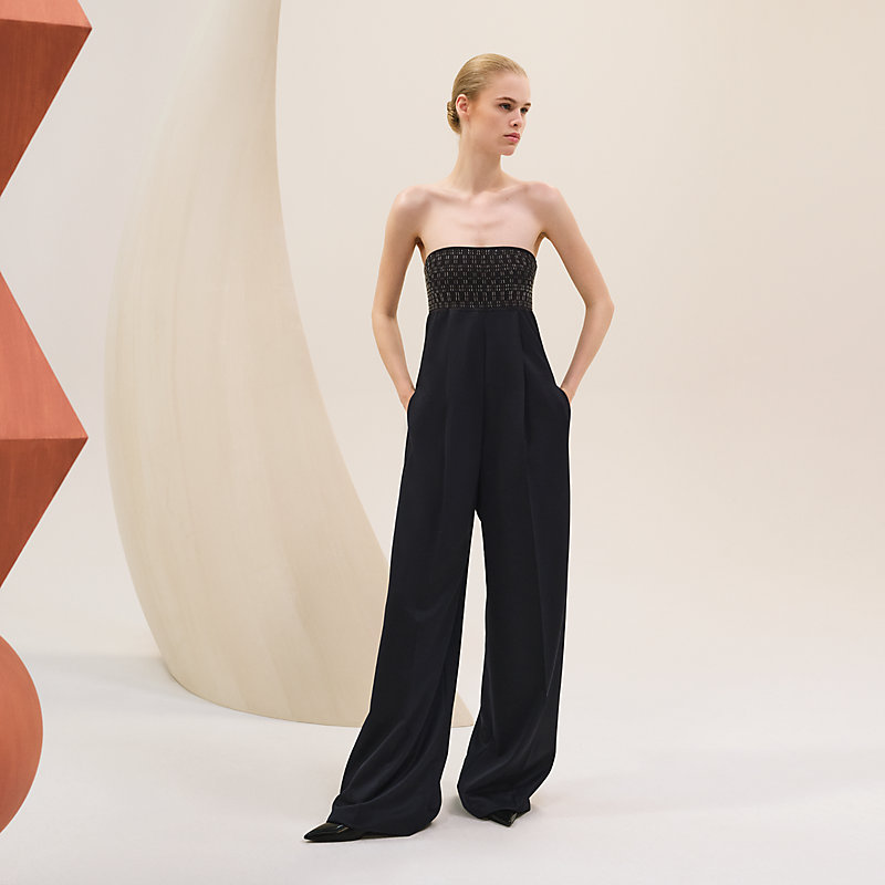 Combinaison bustier♪【 HERMES 】ジャンプスーツ HERMES ☆人気 上品☆ Combinaison bustier de ジャンプスーツ