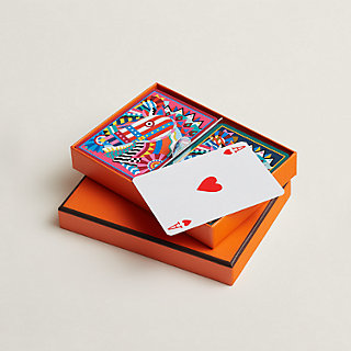 Conjunto de dois jogos de cartas para Bridge Cheval de Fête
