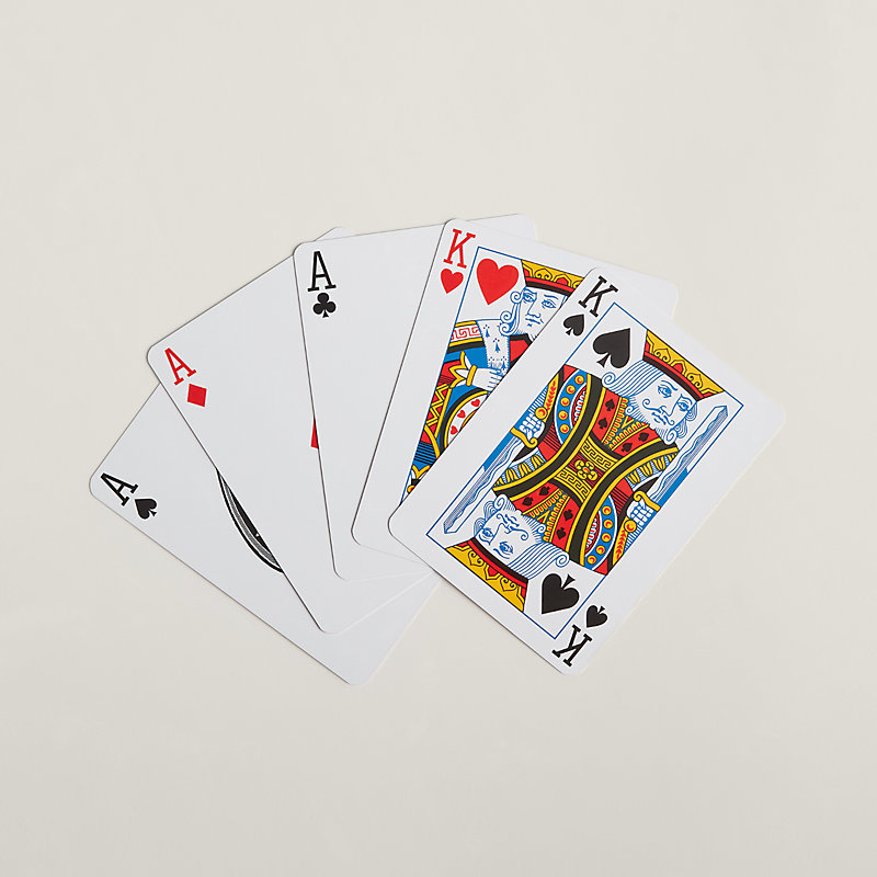 Conjunto de dois jogos de cartas para Poker Cheval de Fête