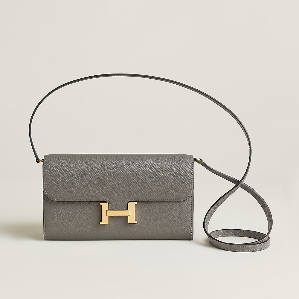 Hermès Constance Long To Go wallet $5,450 Rouge Grenat Evercolor