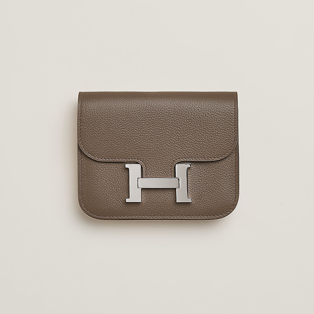 HERMES スリムウォレット Constance H082501CKBK Constance Slim bicolor wallet | Hermès Sweden