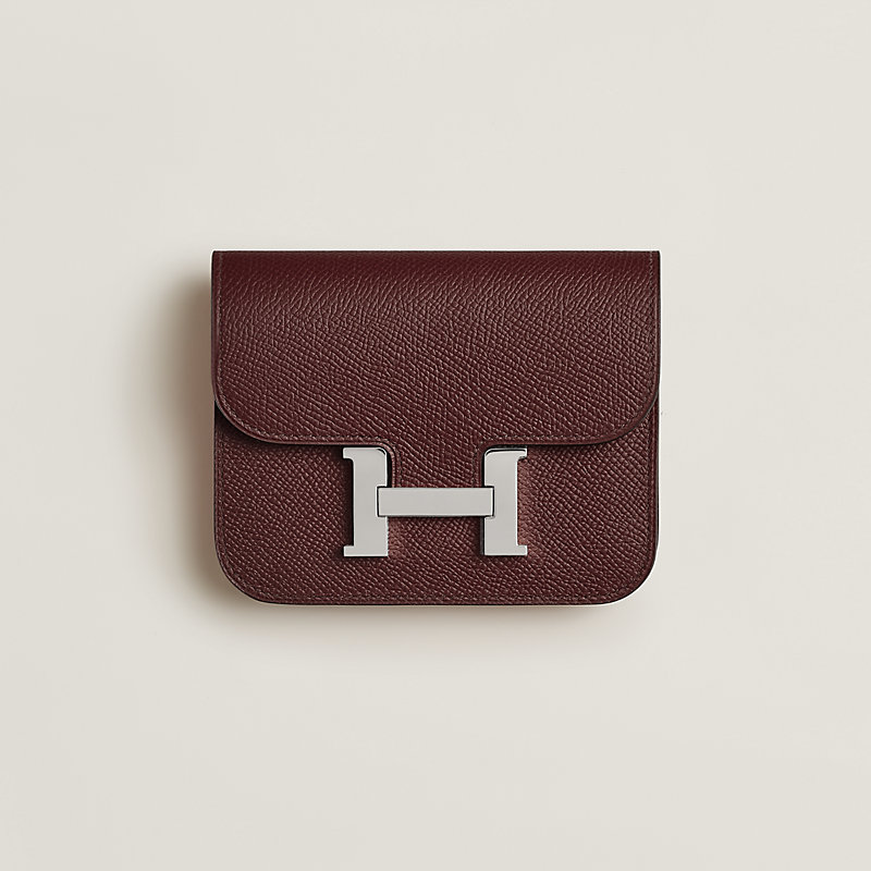 Constance Slim wallet - Red | Hermès Australia