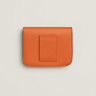 Hermes Constance Slim Wallet in Vert Criquet Epsom Leather with