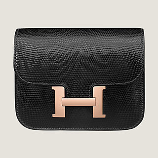 ≪貴重品の管理に☆≫HERMES Constance Slim Hermes Constance Slim Wallet Vert Fizz Evercolor Palladium