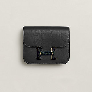バッグ HERMES Constance Slim Wallet Constance Slim wallet - Black | Hermès USA