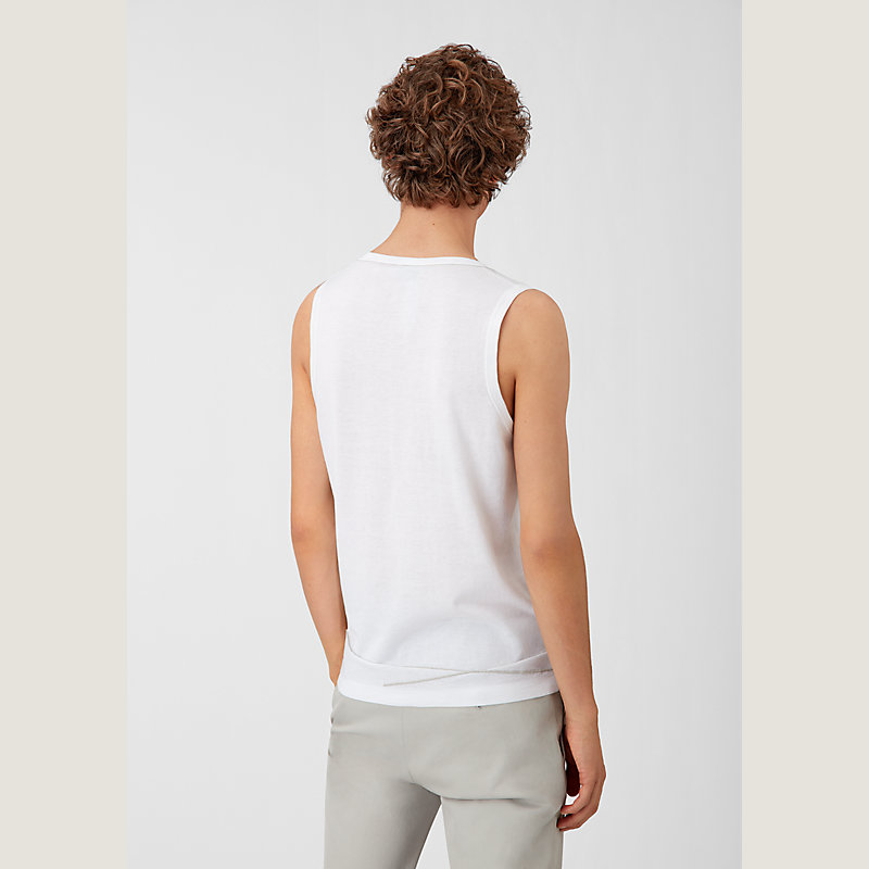 Contrasting stripes tank top