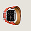 Correa Apple Watch Hermès Double Tour 42&nbsp;mm Hapi Attelage, Vista: vista de frente, front, vista 3 de 4