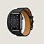 Vista: vista de frente, Correa Apple Watch Hermès Double Tour 45 mm