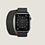 Vista: vista de frente, Correa Apple Watch Hermès Double Tour 45 mm