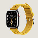Vista: vista de frente, Correa Apple Watch Hermès Single Tour 41 mm Tricot