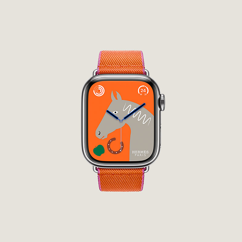 Correa Apple Watch Hermès Single Tour 41 mm Twill Jump | Hermès España