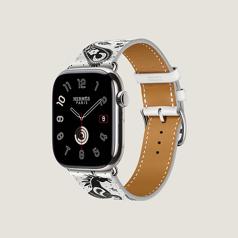 Correa Apple Watch Hermès Single Tour 42&nbsp;mm Animaux Bandana, Vista: , vista 3 de 4