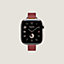 Vista: vista de frente, Correa Apple Watch Hermès Single Tour 42 mm Attelage