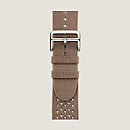 Vista: Vista del artículo extendido, Correa Apple Watch Hermès Single Tour 45 mm Tricot