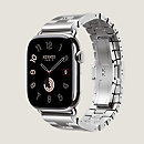 Vista: vista de frente, Correa Apple Watch Hermès Single Tour 46 mm Grand H