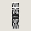 Vista: Vista del artículo extendido, Correa Apple Watch Hermès Single Tour 46 mm Toile H