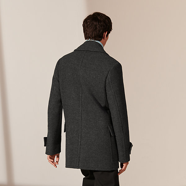 pea coat with bow on back