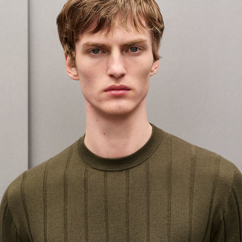 "Cotes et Maillons" crewneck sweater