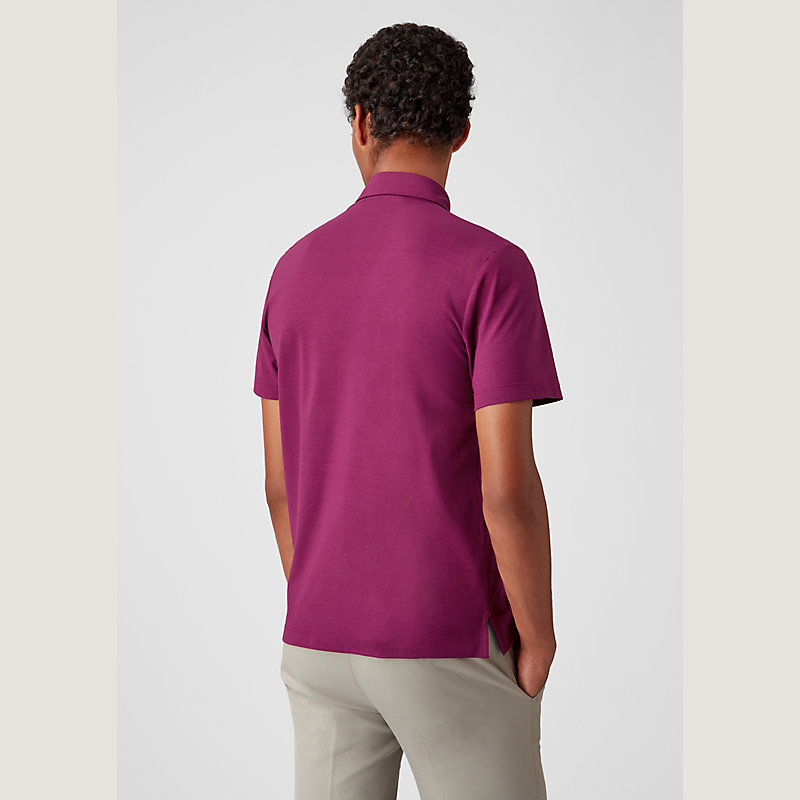 Cotton jersey polo shirt