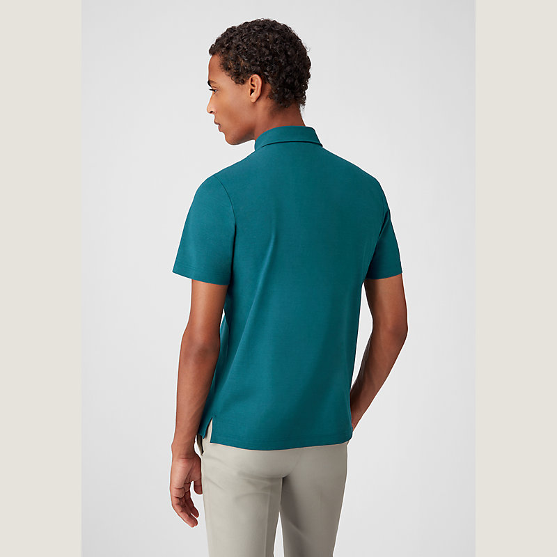 Cotton jersey polo shirt