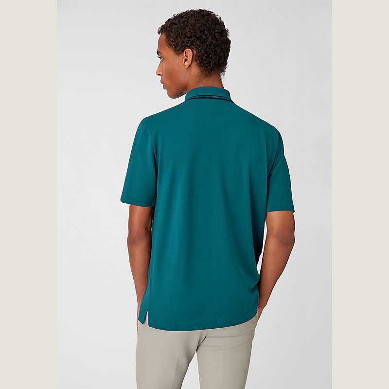 Cotton jersey polo shirt