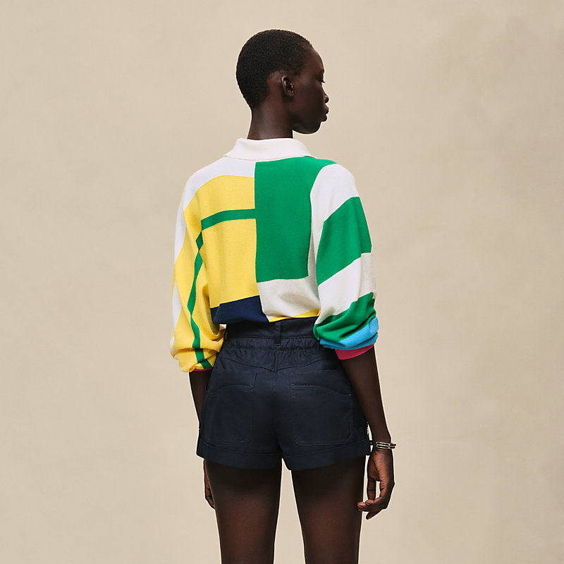 Cotton twill shorts